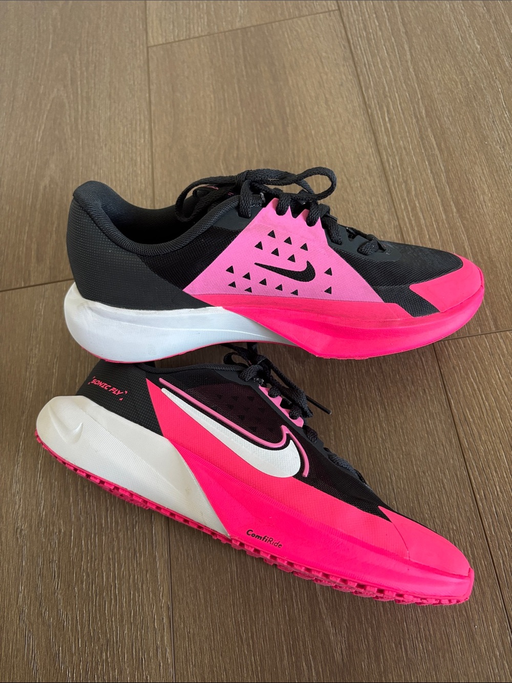 Nike Kids Black & Hot Pink Athletic Sneakers